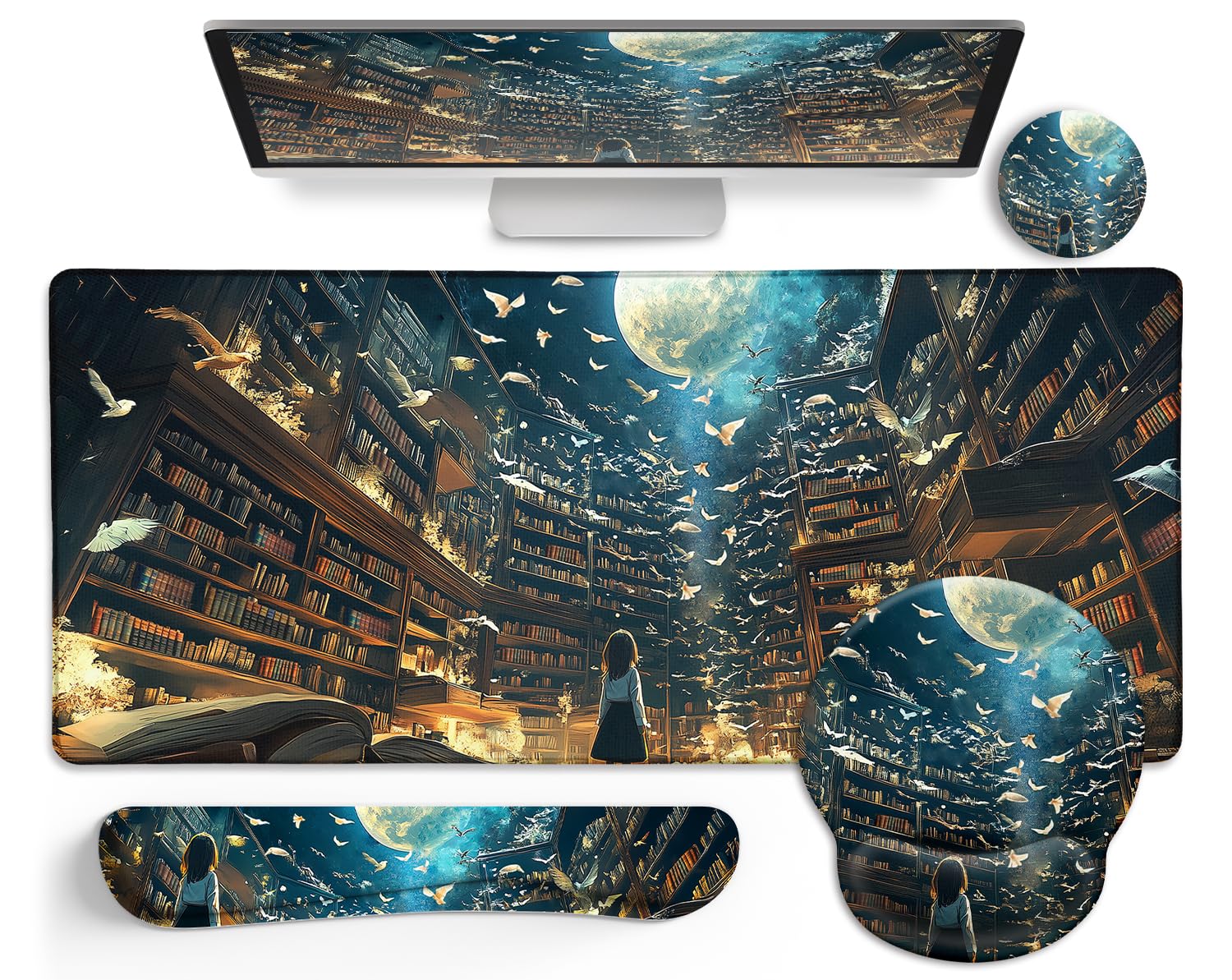 LIMKRIAN Desk Mat Set - Wrist Rest & Mouse Pad -10 LIMKRIAN Desk Mat Set - Wrist Rest & Mouse Pad -10