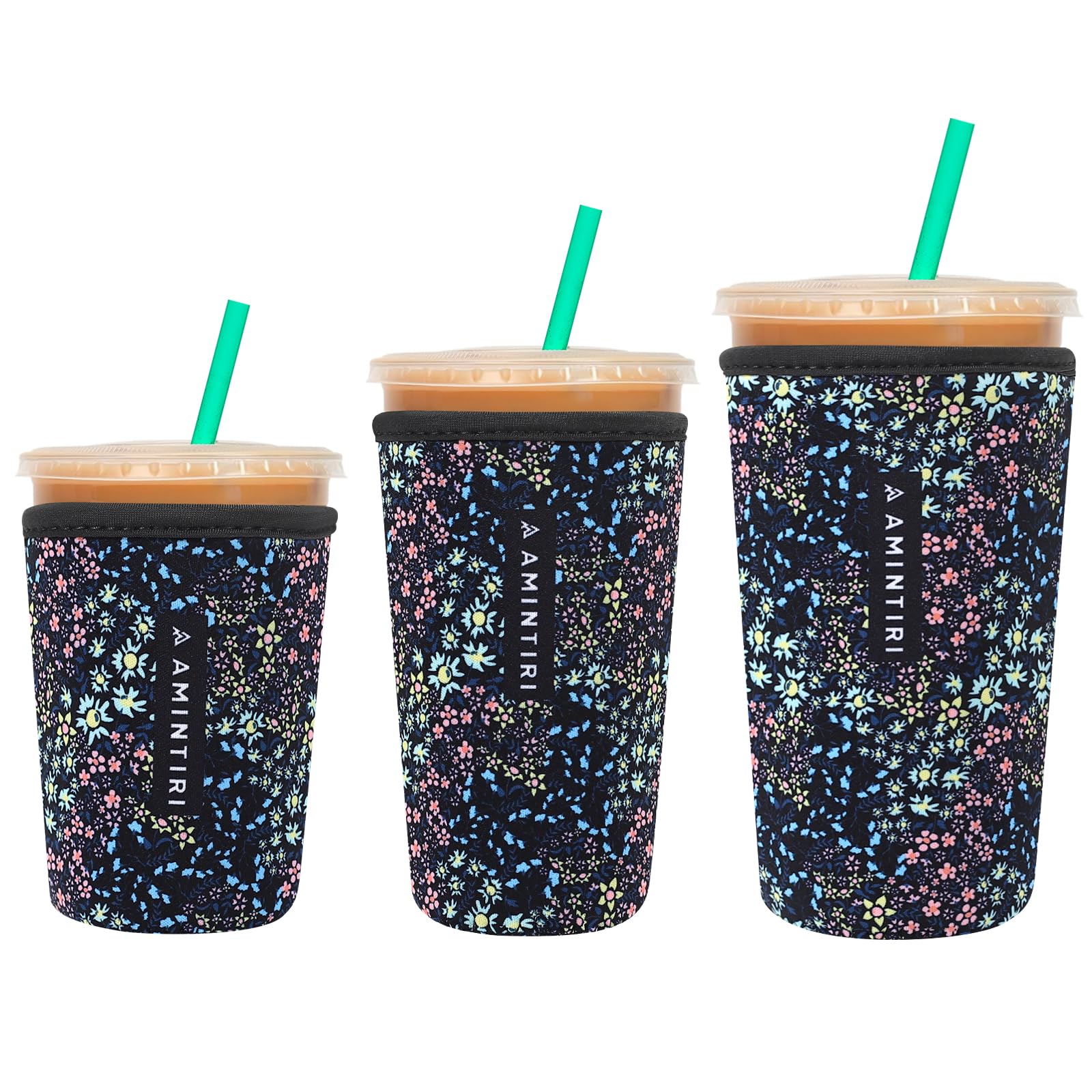 Reusable Insulator Neoprene Sleeve for Iced Coffee &amp; Cold Soda
