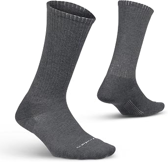Feetures Everyday Max Cushion Crew Sock for Men - Moisture-Wicking Socks