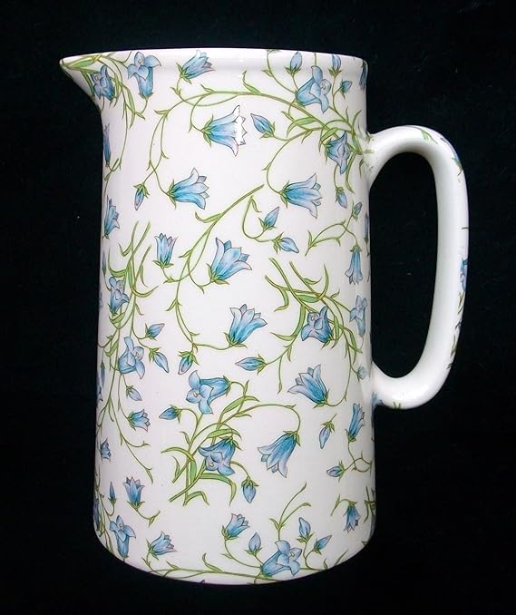 Heron Cross Pottery 2 Pint Jug In Harebell Chintz Motif By The China Street Home