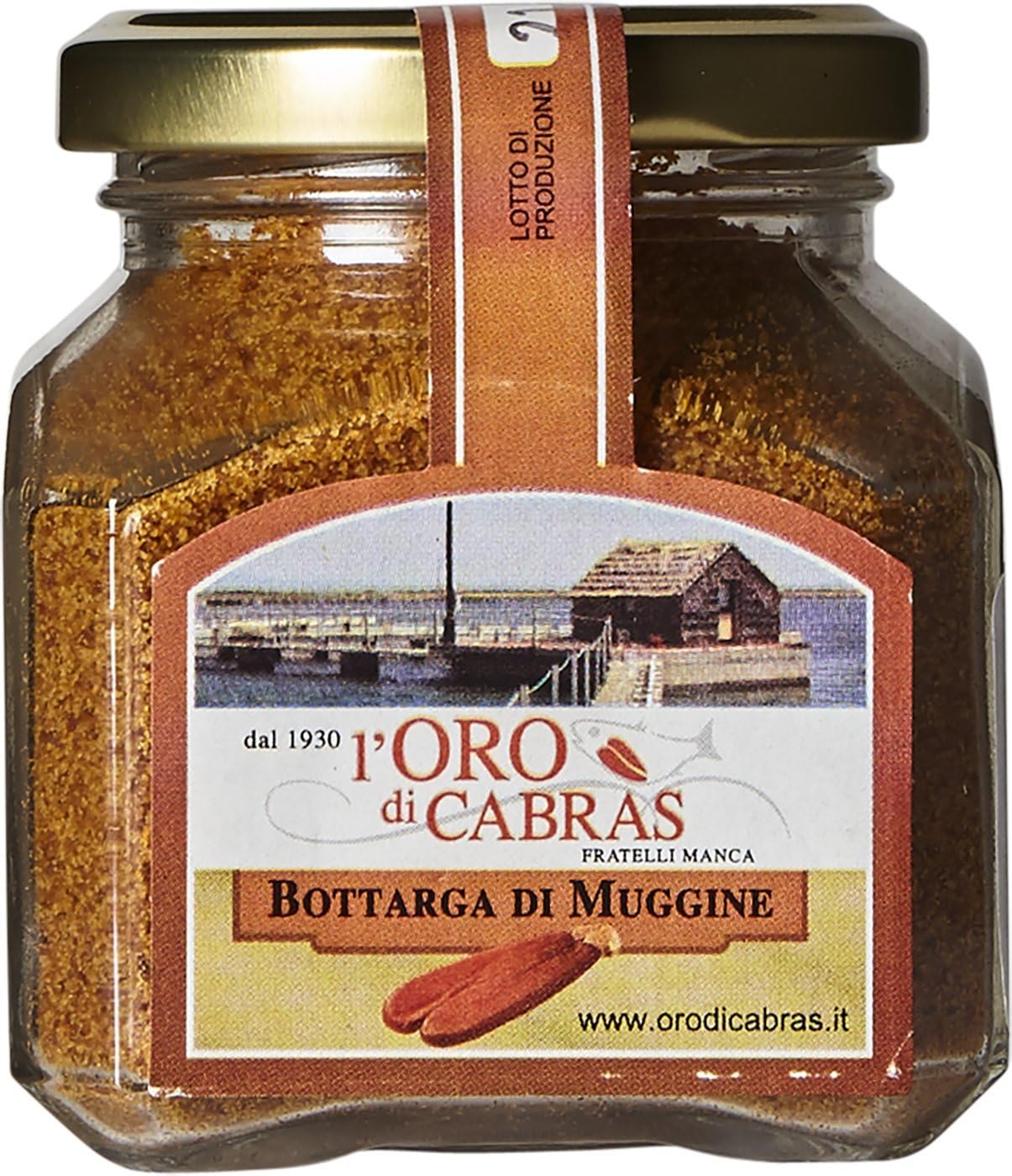 Grated Bottarga Di Muggine (Grey Mullet Roe) - Cabras, Sardinia, Italy - 2.4 oz