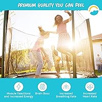 Vista 8 de SkyBound Premium Trampoline Replacement Mat, Fits 15 Foot Frames wSpring Tool, UV Sunguard for Longer Lasting Stitching, Durable V-Rings, Bounce