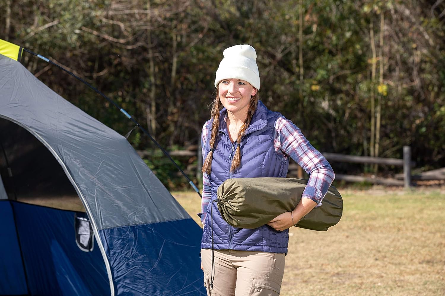BETTER HABITAT NatureReady Sleeping Pad. [Single 75x24x2]. Lightweight Portable Self-Inflating Camping Mat, Roll Out, with Waterproof Cover, & Travel Bag