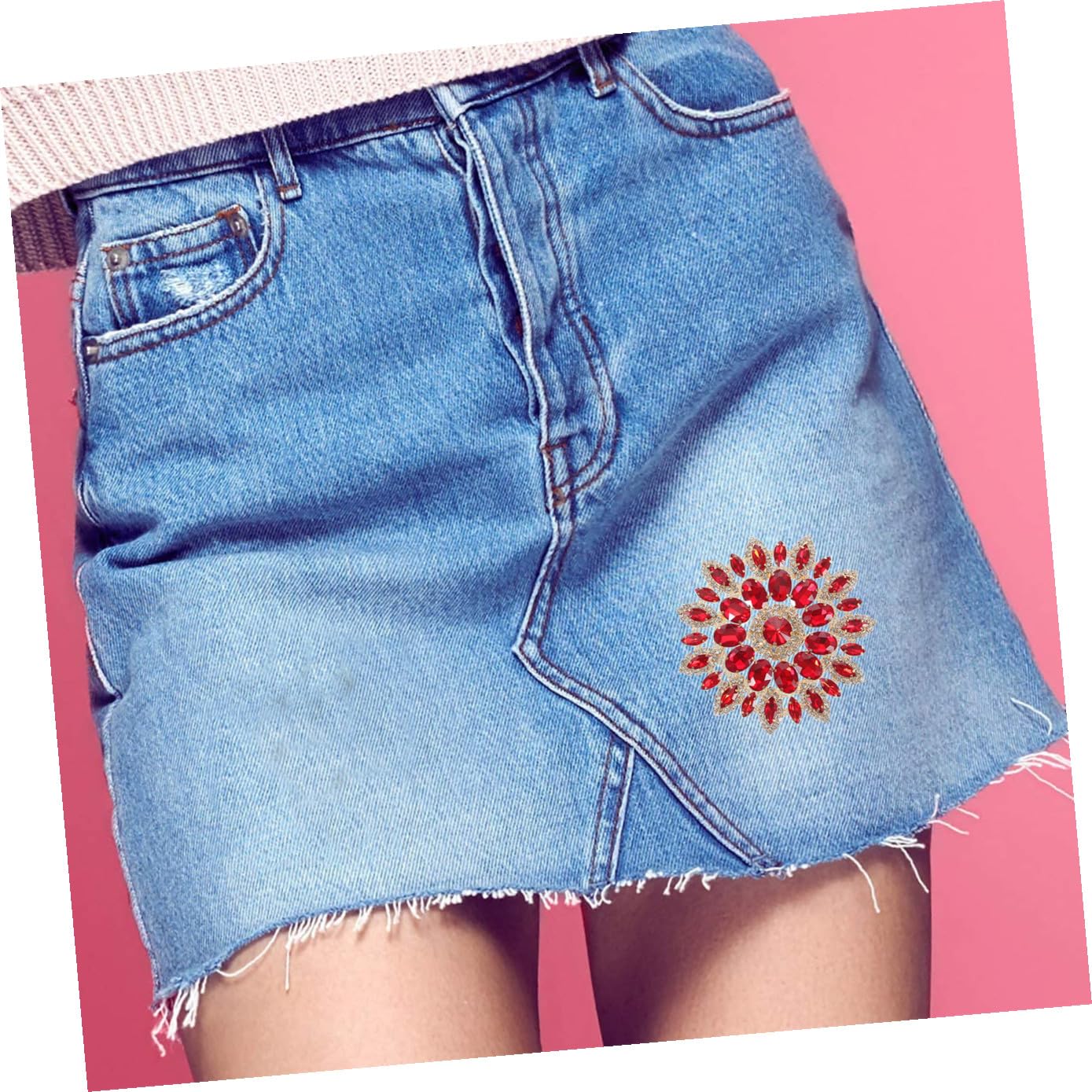 TEHAUX 2pezzi Patch Decorativa Termoadesiva Forma Creativa Per Abbigliamento Panno Applicato Per Riparazione e Decorazione Di Vestiti Borse e Accessori