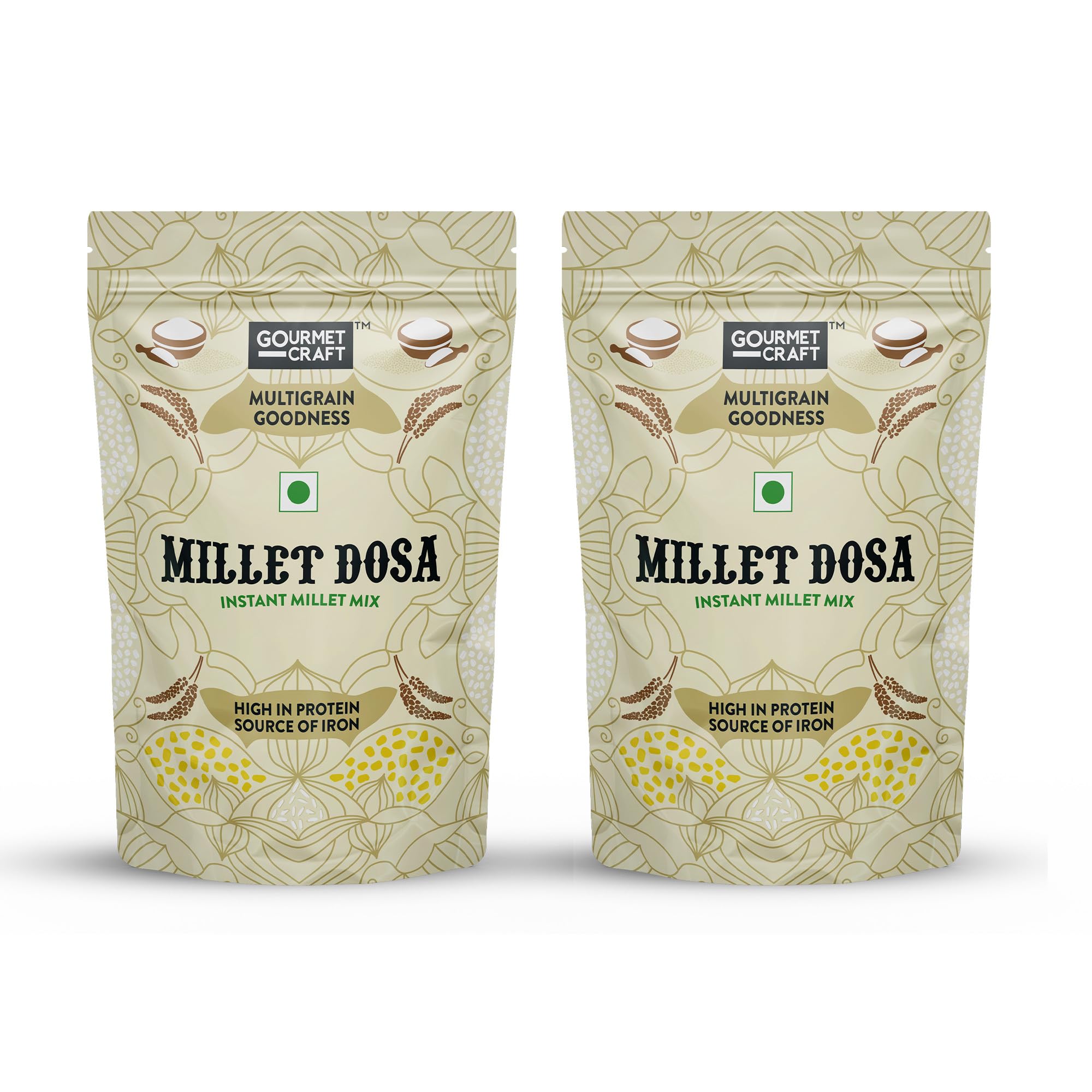 Gourmet Craft Millet Dosa Instant Mix - Healthy, Instant Breakfast Mix with Kodo, Barnyard, Little Millet | Iron & Protein Rich | No Palm Oil, Maida, Emulsifiers | Healthy Food | 250g (Pack of 2) (B0CRY96FKD) Amazon Price History, Amazon Price Tracker