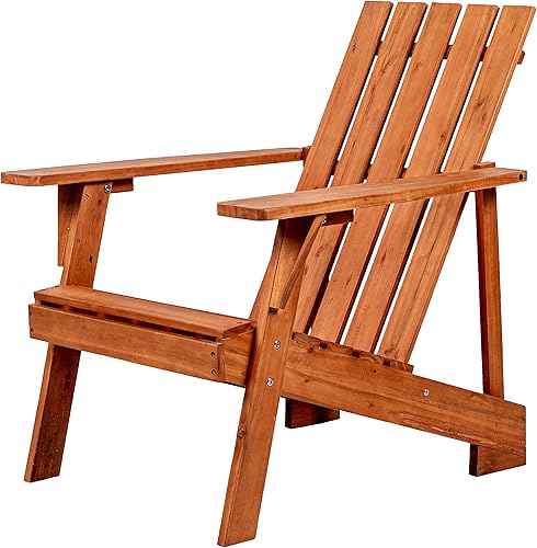 JONATHAN Y PAT1001A Irving - Silla Adirondack moderna de madera de acacia para patio al aire libre, jardín, césped, patio trasero, piscina,