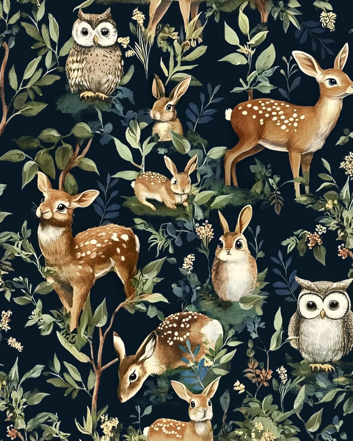 Papel de contacto bohemio extraíble y floral de 44cm para decorar muebles y paredes