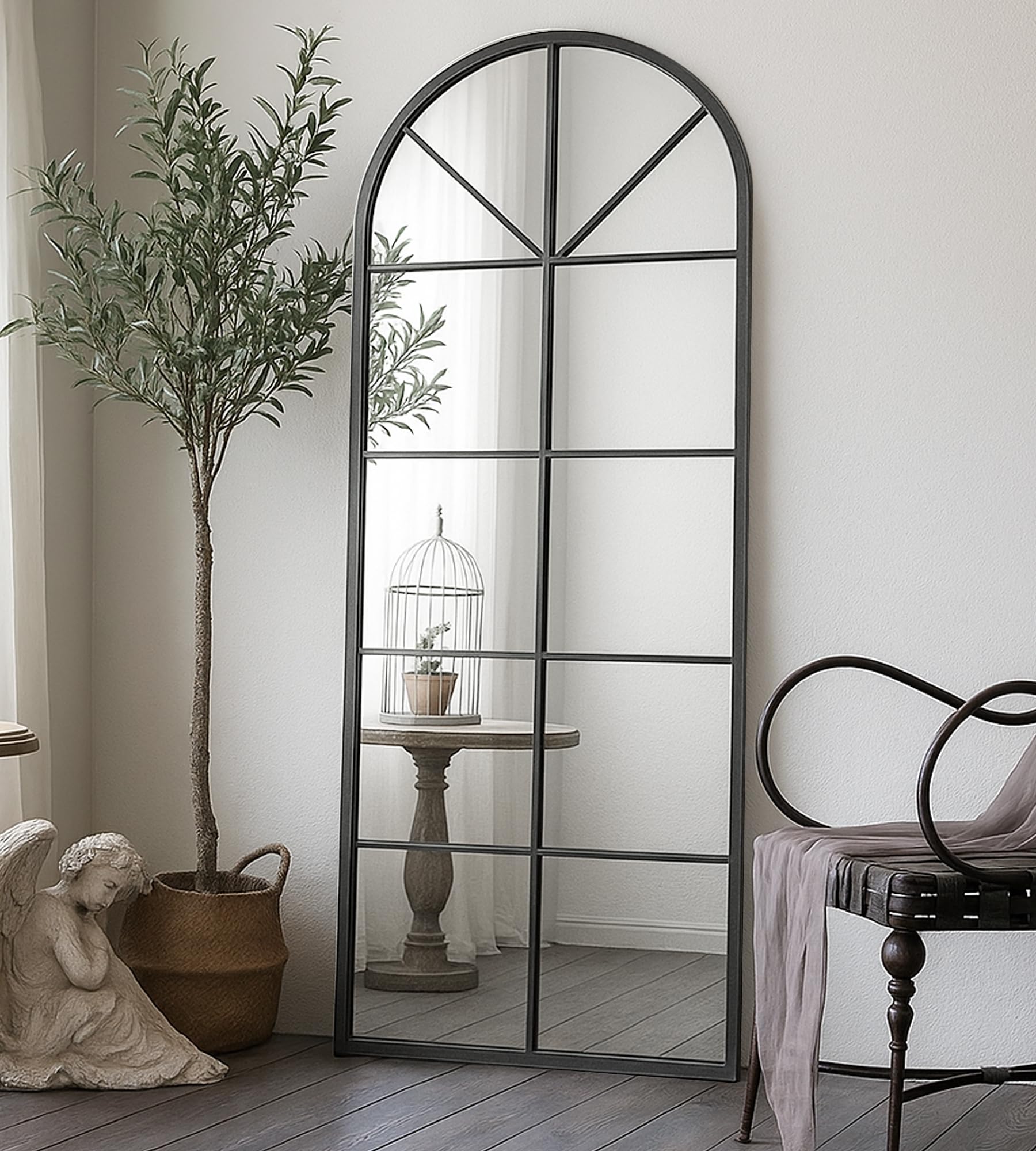 ZMYCZ Window Pane Floor Mirror