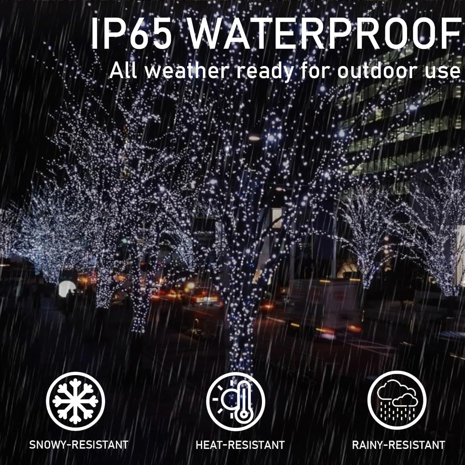 Upgrade 6Pack 100LED Solar Lichterkette für Außen, Solar Weihnachten Lichterkette Außen mit 8 Modi, IP65 Wasserdicht Outdoor Twinkle Light, Garten Weihnachtsbaum Weihnachtsdekoration, Kaltweiß