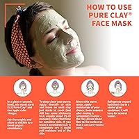 Vista 3 de Máscara facial de arcilla de bentonita de calcio, mascarilla hidratante de arcilla de montmorillonita para cara, mascarilla de arcilla de bentonita