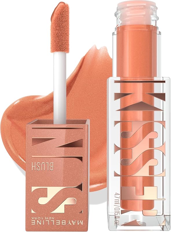 Rubor y bronceador líquido multiusos Sunkisser Maybelline, mezclable, de larga duración, maquillaje brillante, Downtown Rush, 1 unidad