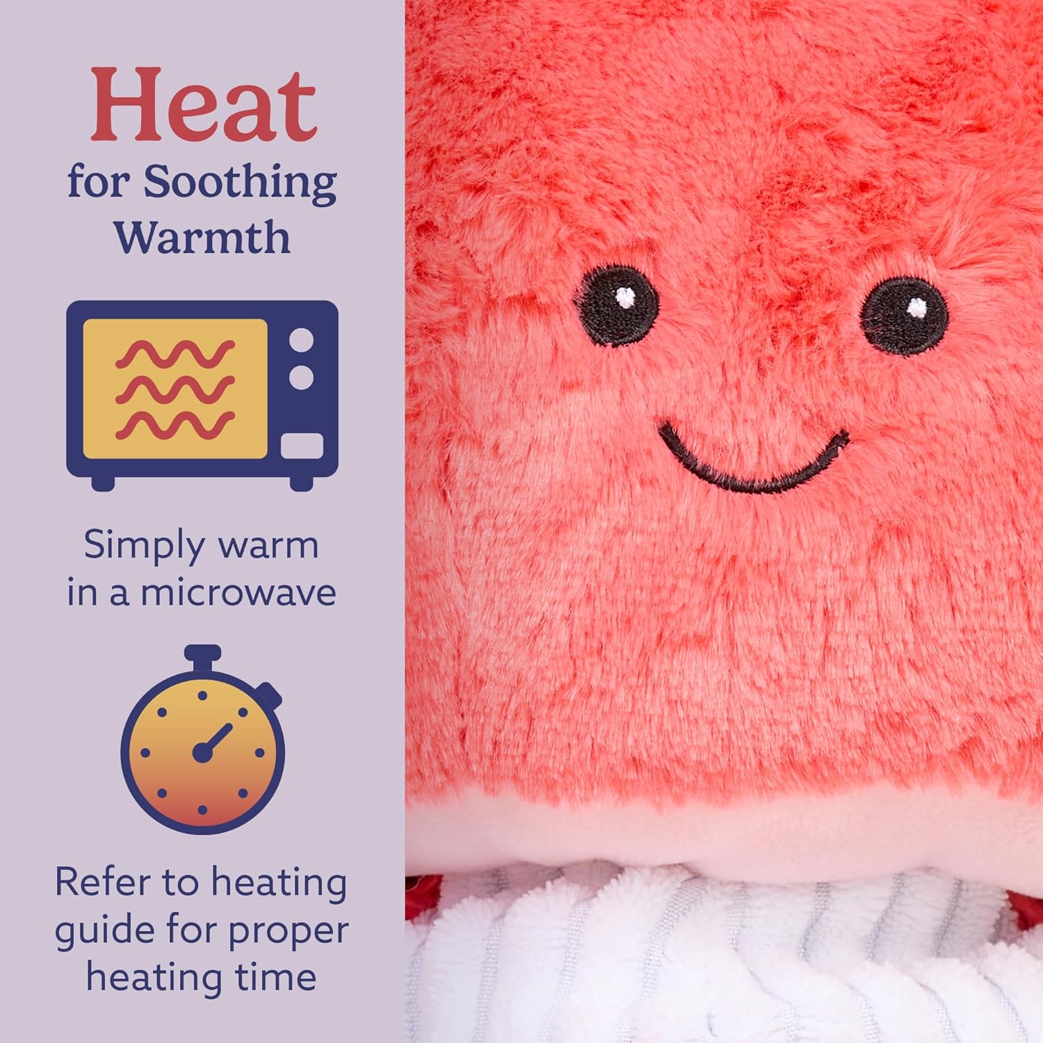 warmies Microwavable & Weighted Stuffed Animals, Red Toadstool - Heated Stuffed Animal Plushie for Warmth & Comfort - Cute Soft Plush Toys for Adults & Children (Boys, Girls, Babies & Toddlers)