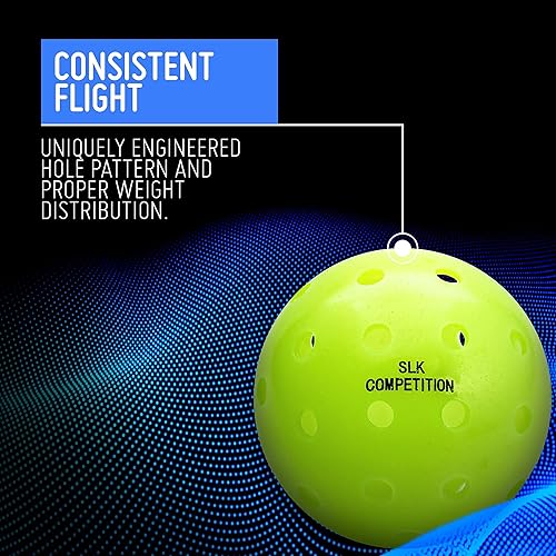 Miniatura 5 de Selkirk SLK - Pelota de competencia  Pelotas de pickleball para exteriores de 40 agujeros  Pelota de pepinillo aprobada por la USAPA para jugar en