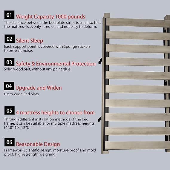 Luxury King Size Upholstered Platform Bed with Oversized Padded Headboard, Solid Wood Slats & Frame, Squeak-Free, Supports Multiple Mattress Heights, No Box Spring Needed, Cream Beige