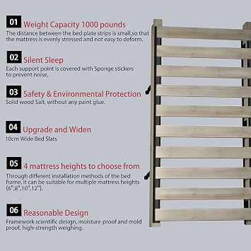 Luxury King Size Upholstered Platform Bed with Oversized Padded Headboard, Solid Wood Slats & Frame, Squeak-Free, Supports Multiple Mattress Heights, No Box Spring Needed, Cream Beige