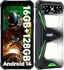 OUKITEL G5 Rugged Phone – Android 14 Rugged SmartPhone,16GB RAM64GB ROM1TB Mobile Phones, 6300mAh Battery 6 HD Display Tough Phone, Ultra-Bright Camping Light, 5G WiFiBT5.0OTGGPS, Green
