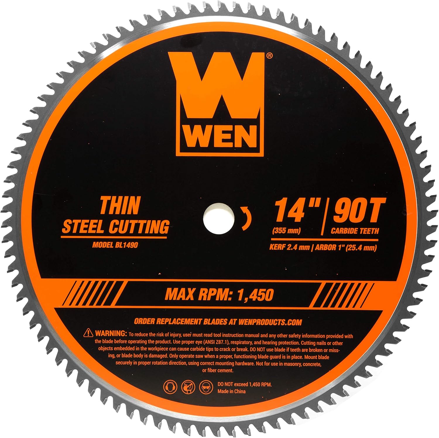 Promo Discount Up To 70% Off WEN BL1490 14-Inch 90-Tooth Carbide-Tipped Professional Metal Saw Blade for Thin Steel Cutting Best Cyber Monday 🔥 WEN BL1490 14-Inch 90-Tooth Carbide-Tipped Professional Metal Saw Blade for Thin Steel Cutting