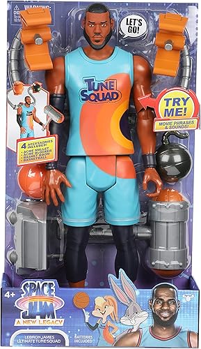 Moose Toys Space Jam A New Legacy - Figura de acción de Lebron James Ultimate Tune Squad de 12 pulgadas