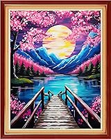 Vista 32 de DMCVIVR Stamped Cross Stitch Kits for Beginners Adults Needlepoint Kits for Beginners Embroidery Kits for Adults Crossstitch Kit for Beginners