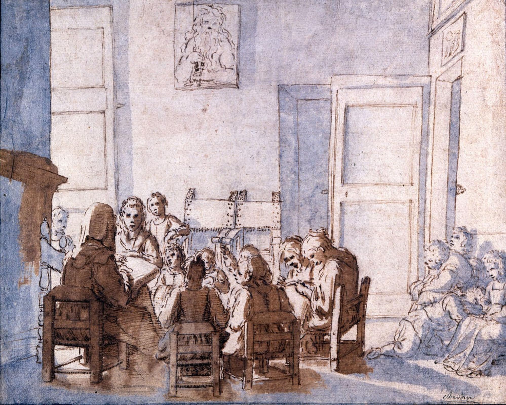 POSTERIIk Famous Print Pop Art Wall Art Graffiti Drawing by Jean Baptiste Simeon Chardin Art Prints for Home Decor 60x90cm