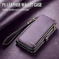 Vista 7 de Defencase Funda compatible con iPhone 11 Pro con tarjetero de bloqueo RFID para mujeres y hombres, de piel sintética suave, cierre magnético