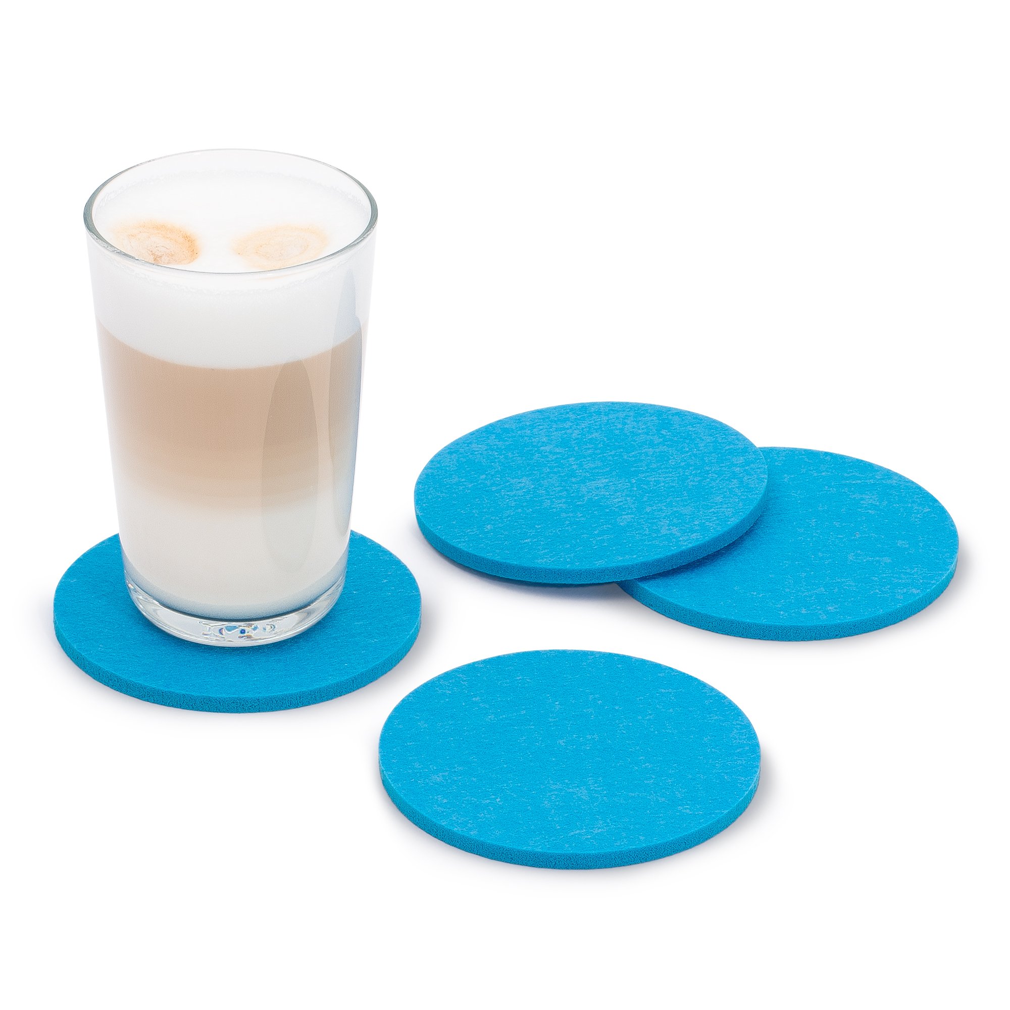 FILU Sottobicchieri In Feltro Rotondi 25 Cm – Confezione Da 4, Vari Colori, Lavabili In Lavatrice