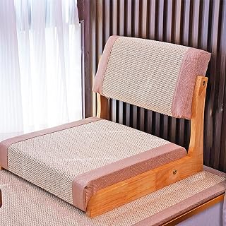 SillóN SalóN JaponéS Tatamis,Silla De Suelo Ajustable para Tatami,Silla De Suelo De Madera Sin Patas De Estilo JaponéS,Silla Japonesa con Respaldo,para Hogar,Lectura,Relax