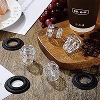 Vista 4 de Eaasty 2 juegos de piezas de percolador de café de plástico de repuesto con anillos de arandela compatibles con Farberware transparente de reemplazo