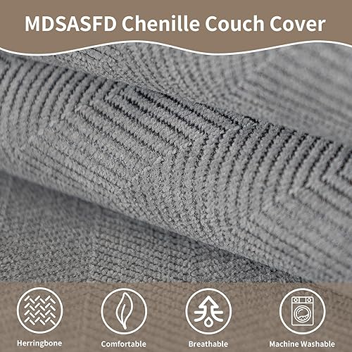 Miniatura 5 de Fundas de felpilla para sofá modular, fundas de sofá en espiga lavables para perros, divertido protector antideslizante y mullido, funda para