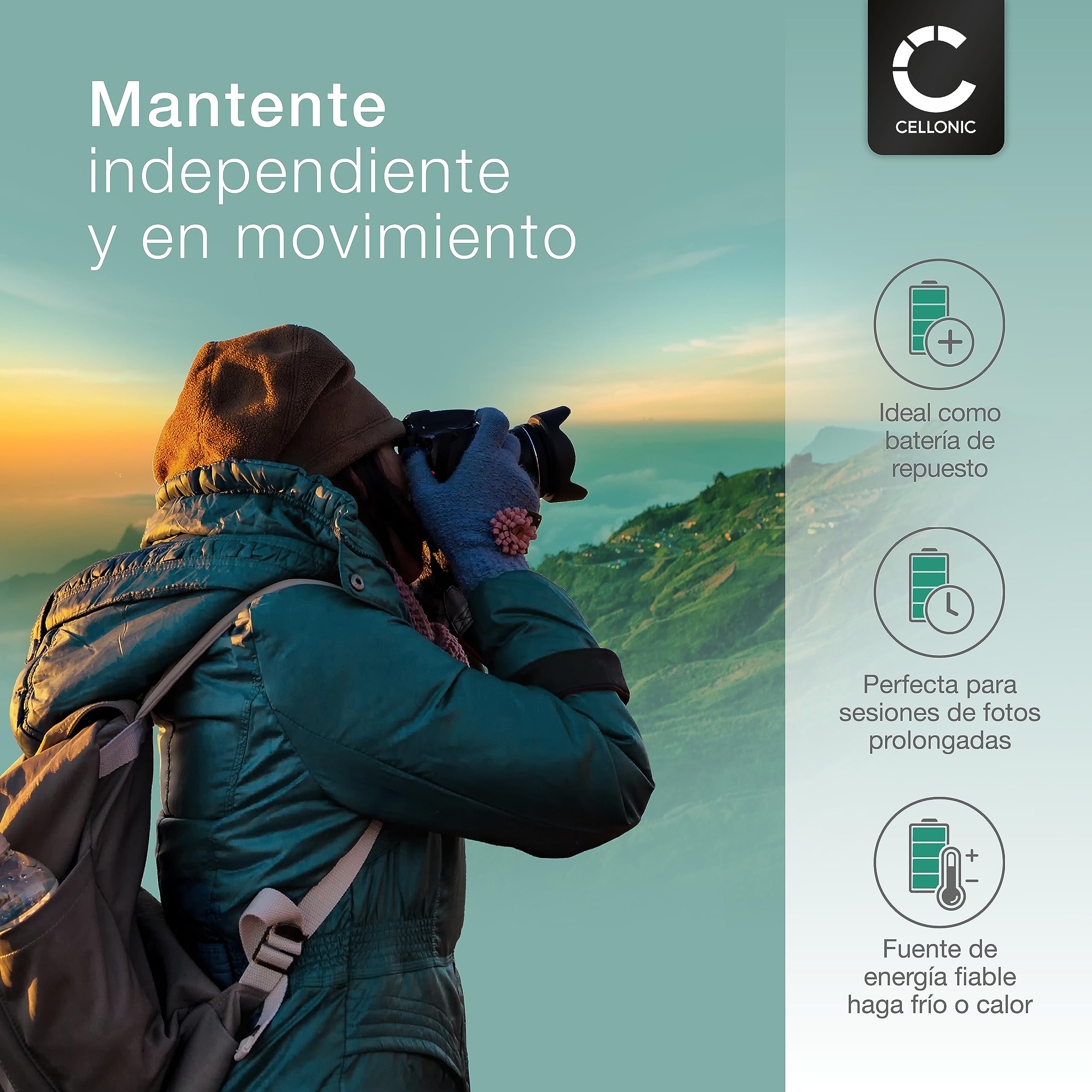 CELLONIC, Batería para Tecnología doméstica, Compatible con Trimble EI-D-LI1, R4, Photosmart 5800, MT1000 (7.4V, 2600mAh) 2 Unidades