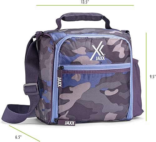 Vista 4 de Fit & Fresh JAXX - Lonchera con contenedor para hombres y mujeres, 5 unidades, kit de preparación de comidas con recipientes incluidos, camuflaje