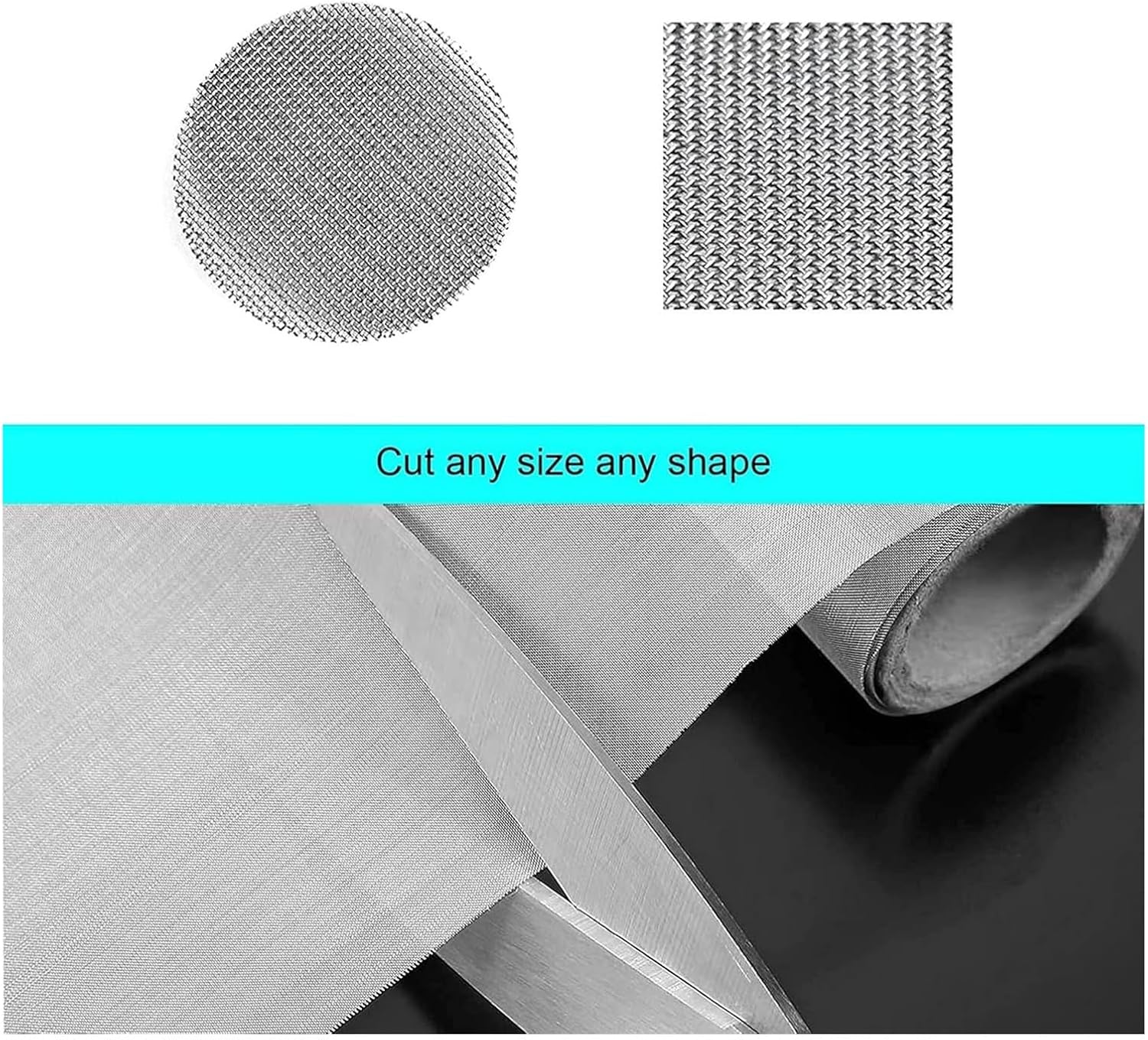 Window Screen Replacement Kit Removable Ventilation Safety Net for Self-Installing Window Screen(0.95x1m)