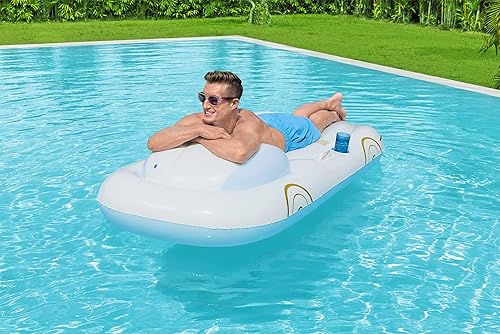 Miniatura 4 de Bestway H2OGO! Flotadores de piscina de felpa de lujo  Salones individuales y dobles y tumbonas para adultos