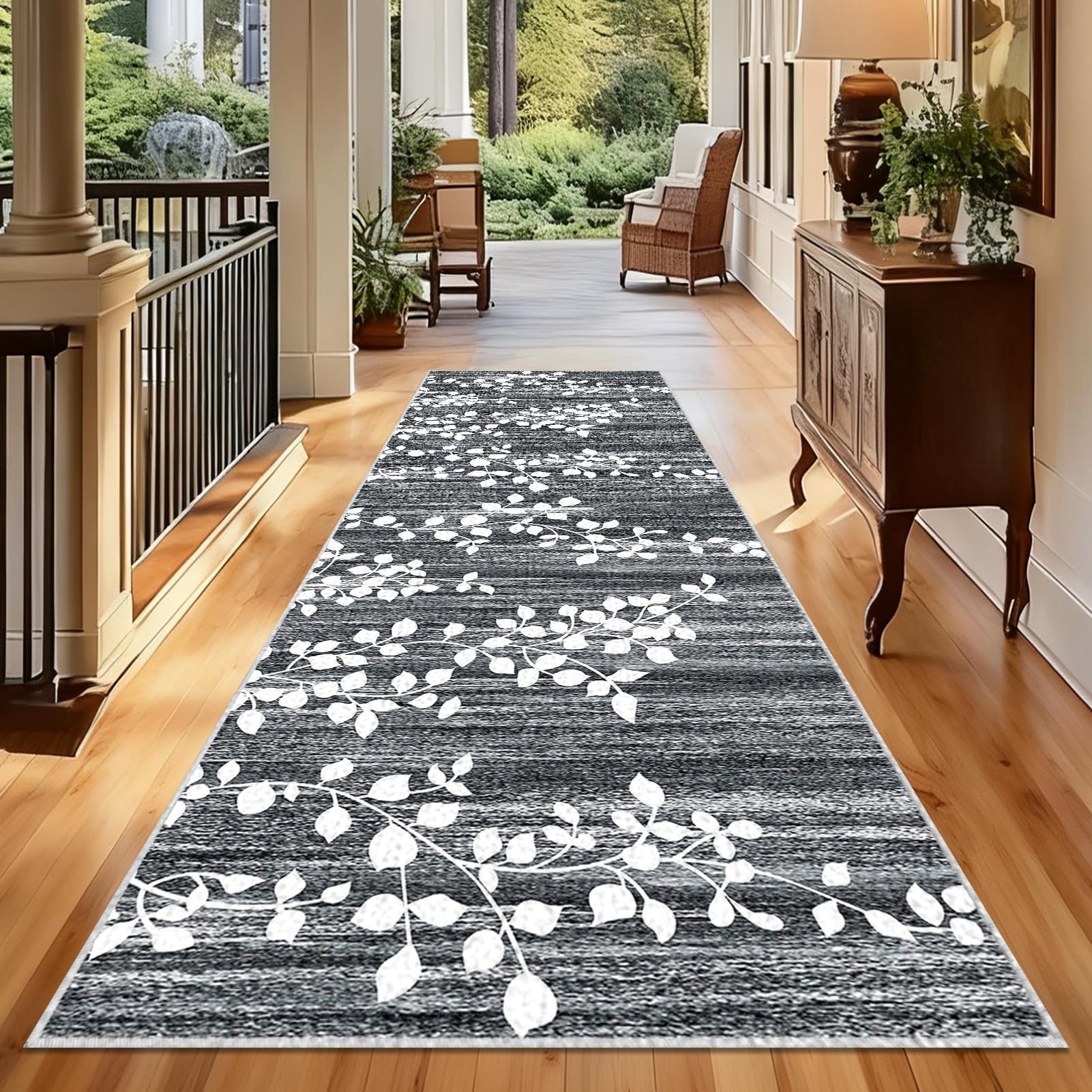 Lzrexnvofxg Color-Aa195 Long Hallway Runners 65 X 260 Cm Non Slip Washable Low Pile Carpet Runners For Hallways Kitchen Runner Rug For Entryway Hallway Narrow Hall Runner For Bedroom, Kitchen, Hallway, Living Room