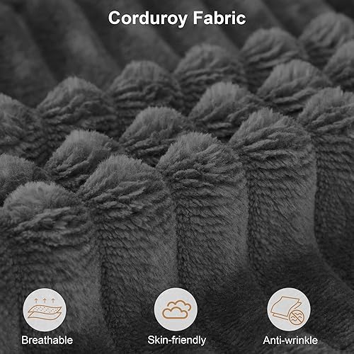 Miniatura 3 de Sofá modular en forma de L, sofá modular de pana de felpa de 105 pulgadas, sofá modular de 3 plazas, sofás sin hueso para sala de estar, no requiere