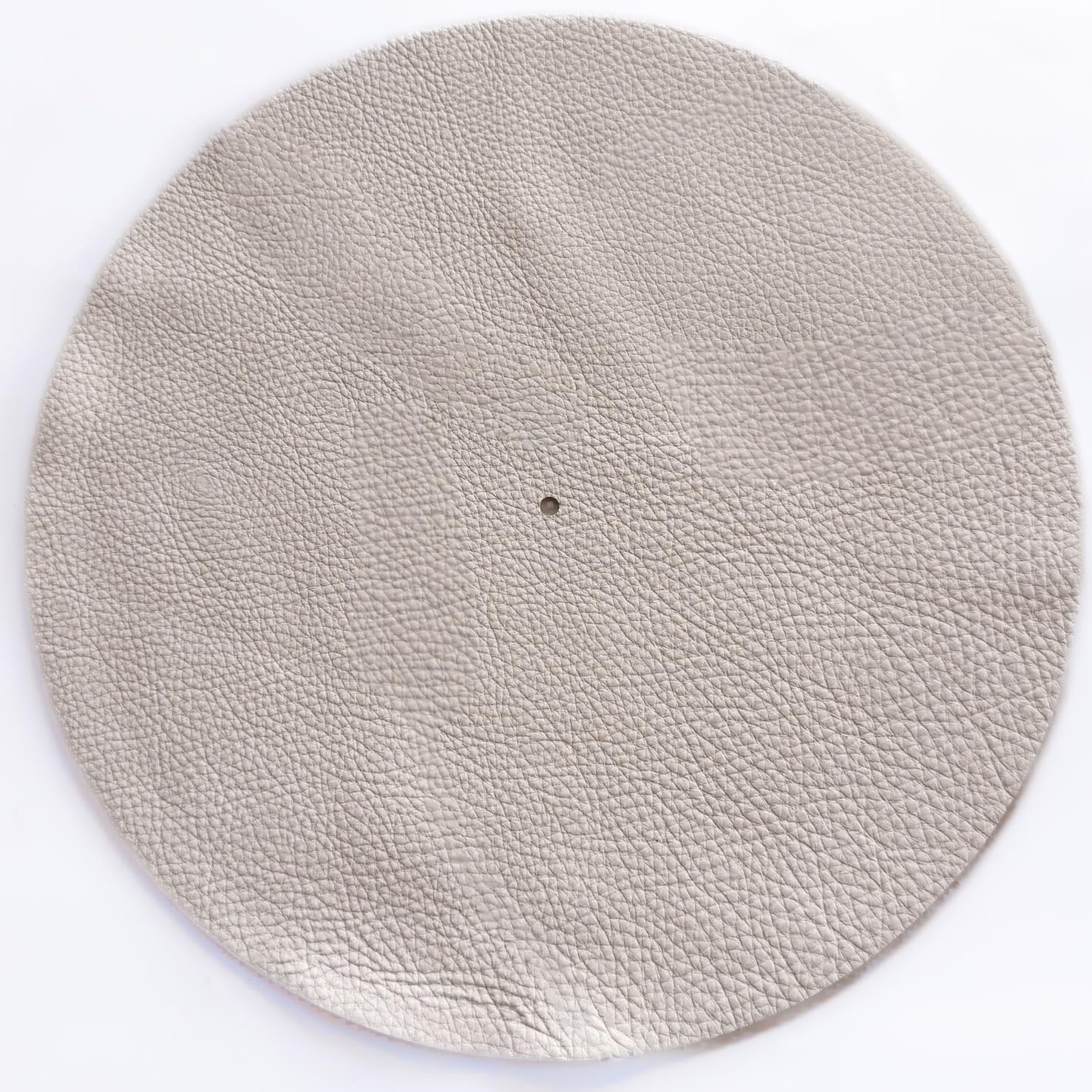 Alfombrilla giratoria de cuero de alta calidad, alfombrilla de cuero vacuno de grano completo de 11.5 pulgadas, antiestática, grano de doble cara y gamuza, se adapta a Audio-Technica, Pro-Ject, Rega y