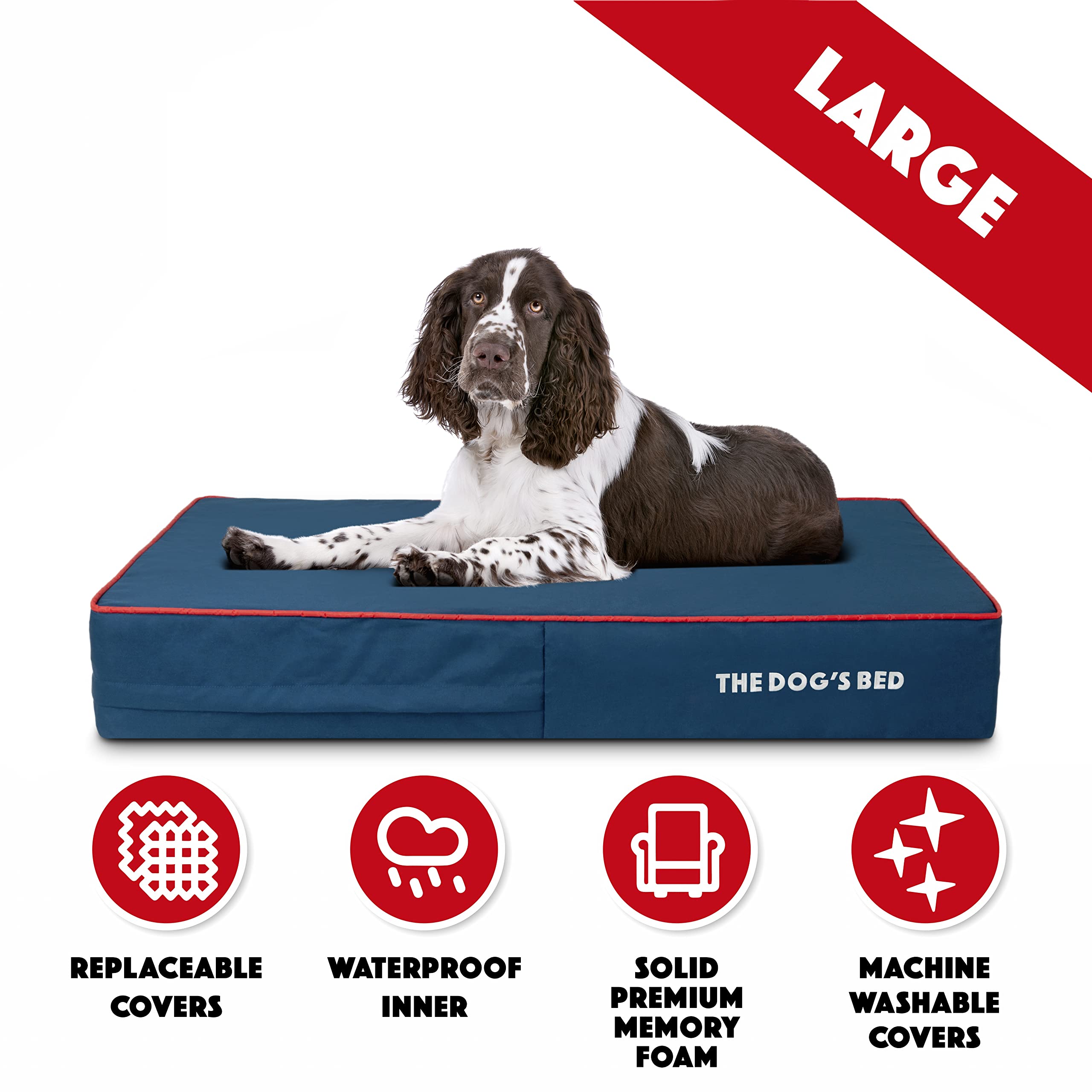 【一部予約販売】 ともちか商店KOPEKS XL Rectangular Orthopedic Memory Foam Dog Bed