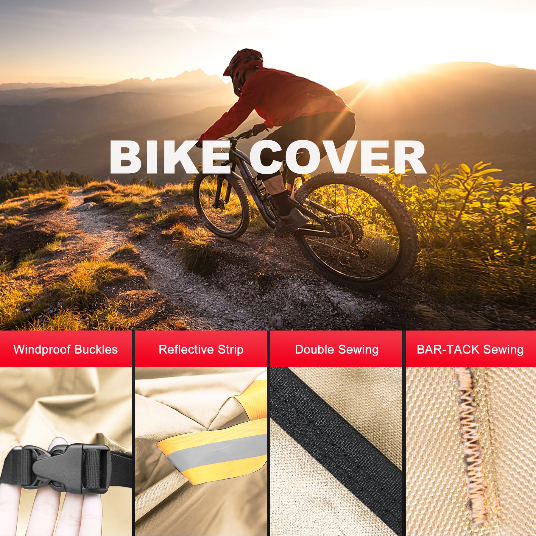 Bike Covers Bike Cover For 2, Or Bicycles Transport, 600D