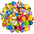 WELLFAR 30 PCS Assorted Rubber Ducks in Bulk, Small Rubber Ducks for Kids Bath Time, Pool Party Favors, Birthday Gifts.