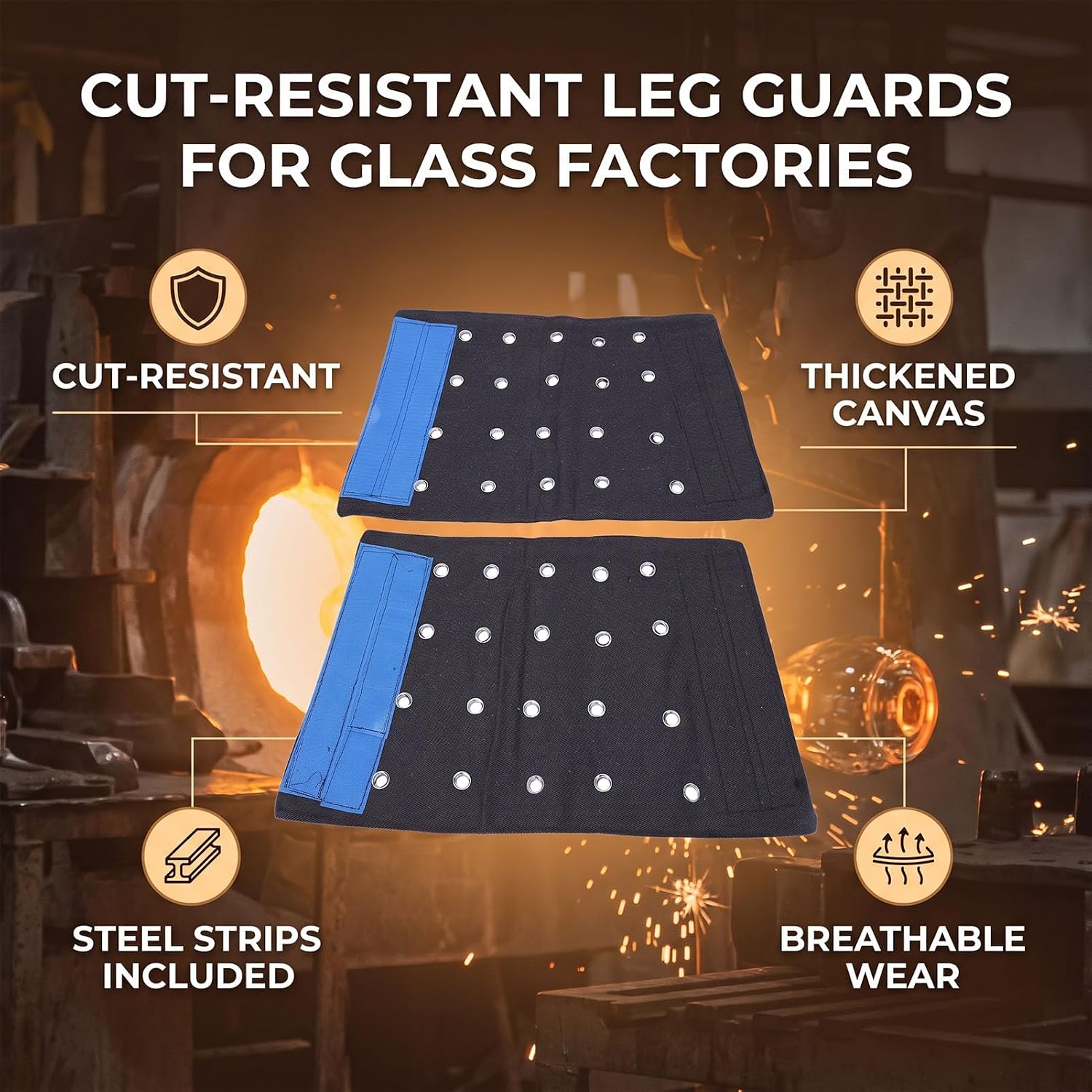 Hyuduo Cut Resistance Leg Guards with Thickened Canvas
