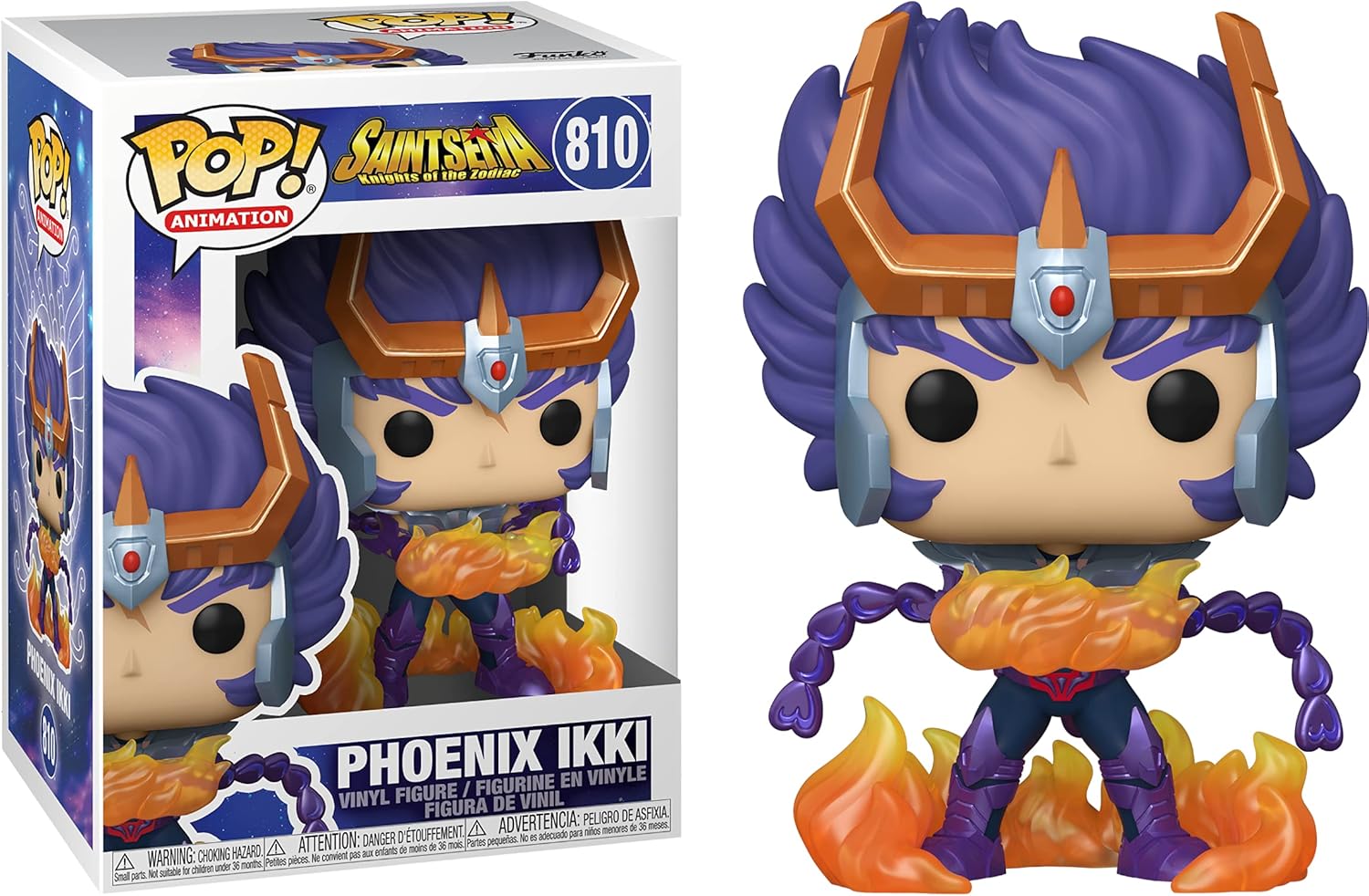 Phoenix Ikki: Fun ko P o p ! Animation Vinyl Figurine Bundle with 1 Compatible 'ToysDiva' Graphic Protector (810-47692 - B)