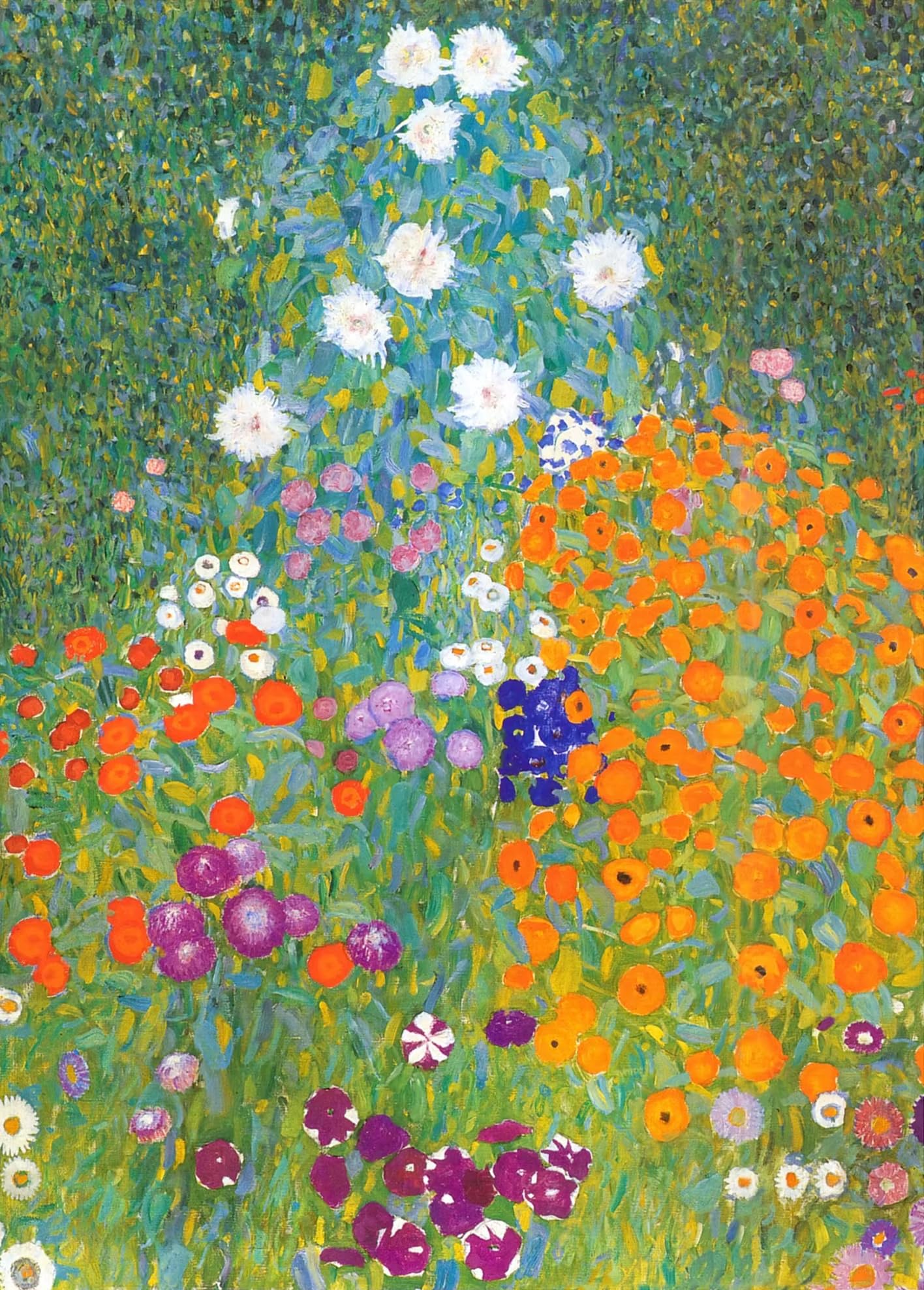 AEFOUU Gustav Klimt's Garden Poster: Vintage Floral Landscape Painting,Art Nouveau Style,Modern Art Print Home Decor Pictures(80x110cm/32x44in/Frameless)
