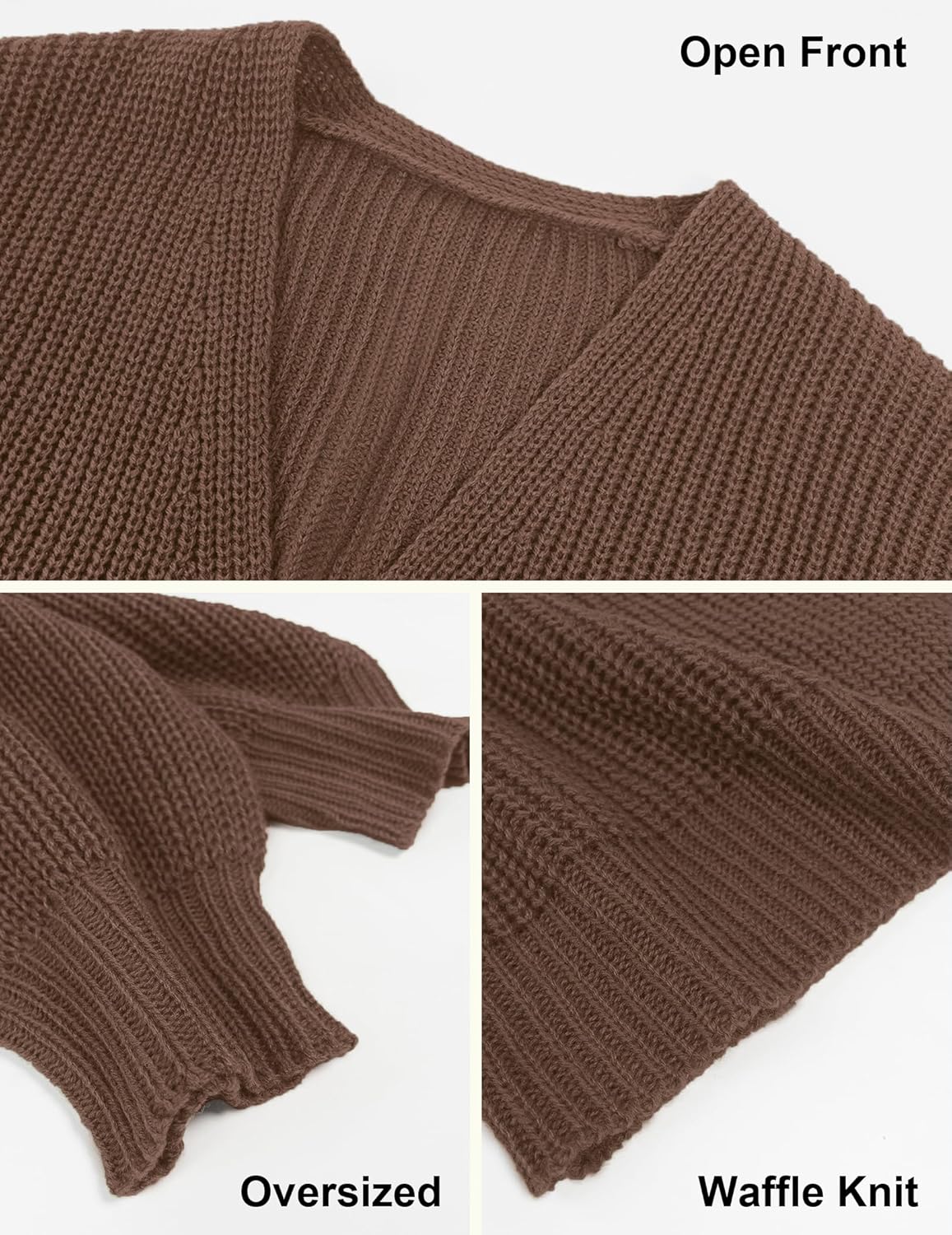 Womens Oversized Cute Cardigans Winter 2026 Ladies Trendy Cozy Knit Sweater Cardigans - Image 5