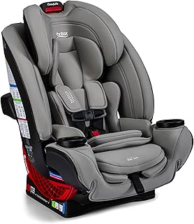 Britax One4Life All in One Convertible Car Seat, 3 in 1 Car Seat & Booster Seat with Easy ClickTight Installation, Extended Rear Facing Capacity, and Breathable SafeWash Fabrics — Mineral Gray