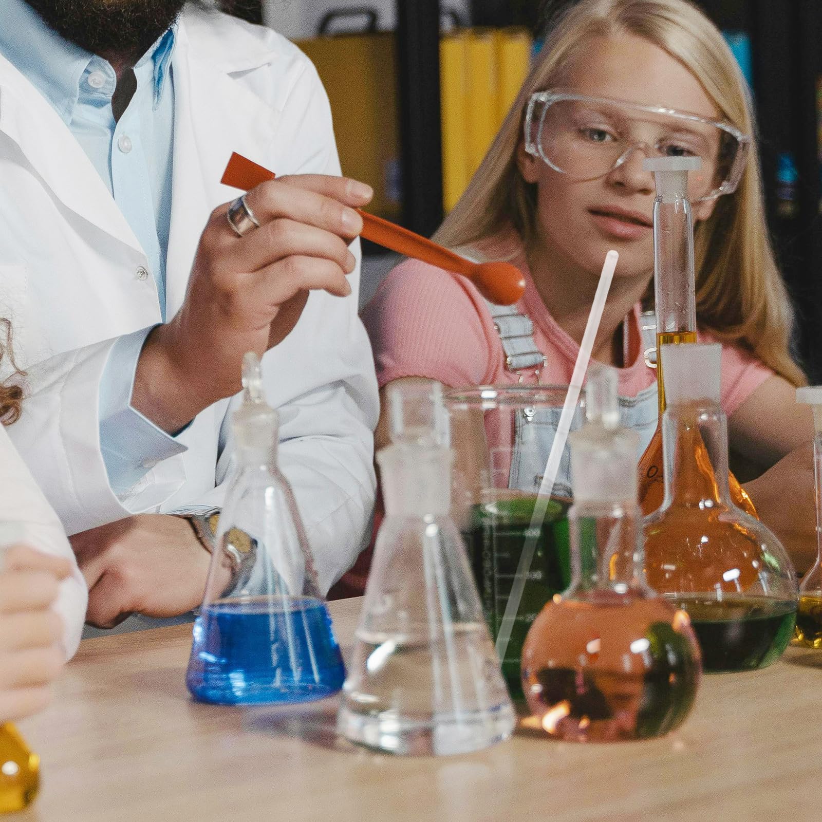 50 Stück Glasrührstäbe für Labor und Küche Hitzebeständige Glasstäbe mit Vielseitiger Verwendung für Lebensmittelzubereitung und Experimente Wiederverwendbar