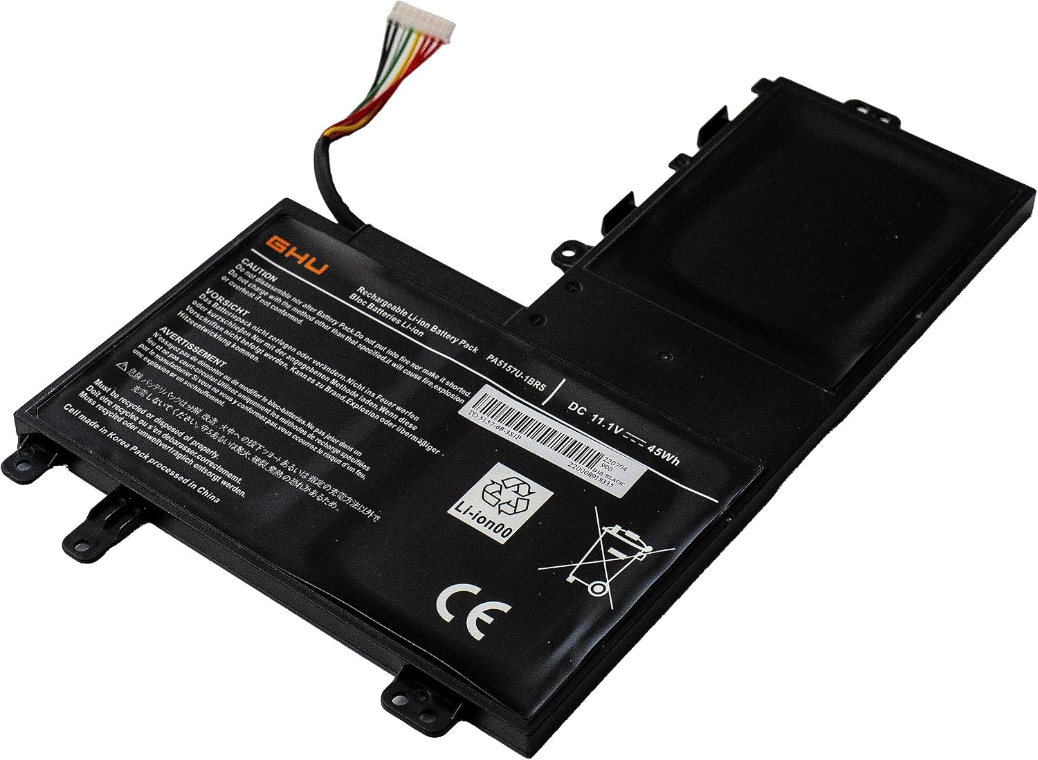 GHU New Battery PA5157U-1BRS Compatible with Toshiba Satelite U940 E45T E45T-A4100 E45T-A4200 E55 E55T-A5320 E55T-A5114 P000577250