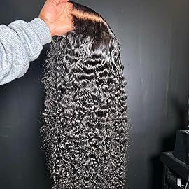 BEEOS Ultra-fitted 13x6 SKINLIKE Real HD Lace Front Wig, Curly 180% Density 0.10mm Ultra-thin Invisible Lace Human Hair Wigs 20 Inch