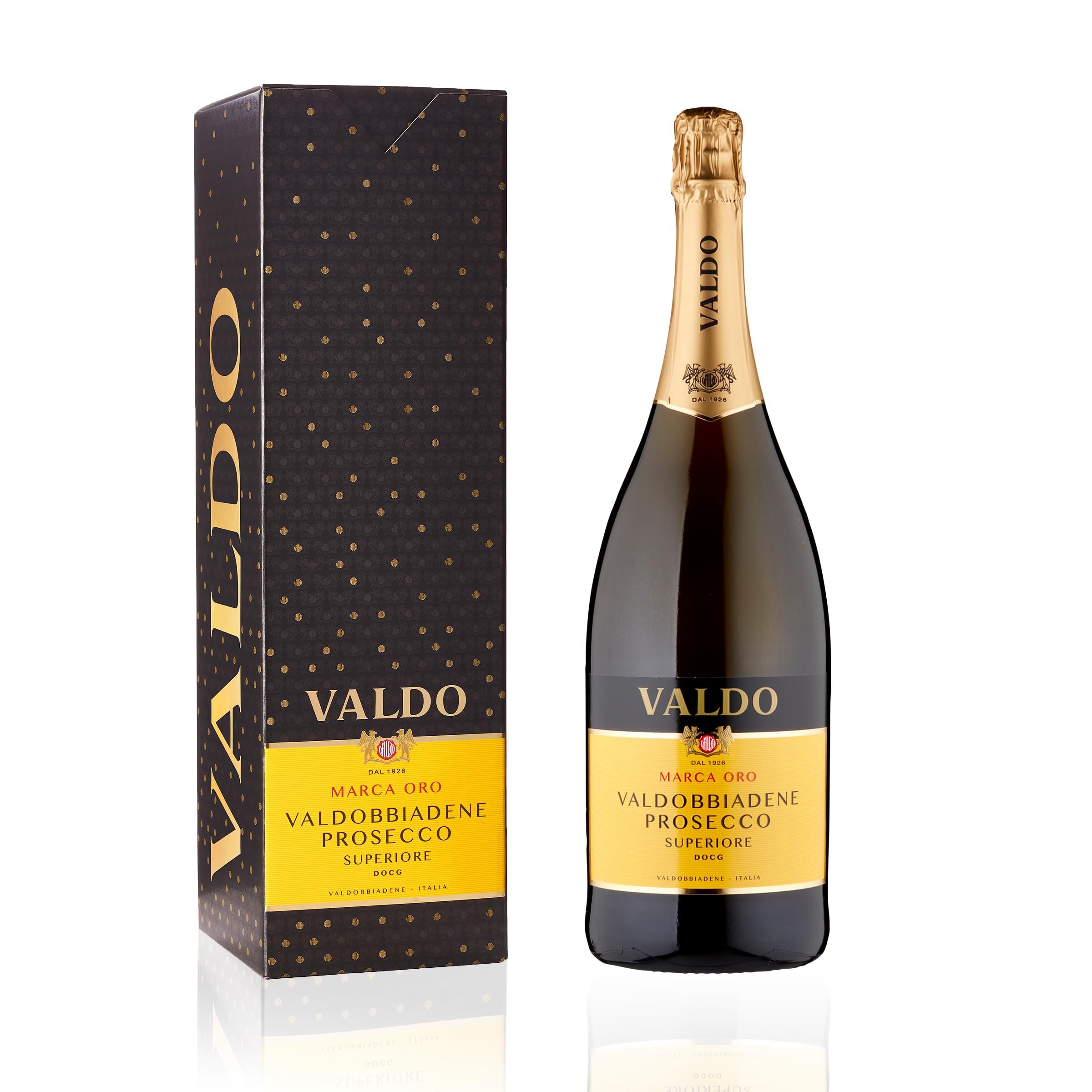 VALDO Marca Oro Valdobbiadene Prosecco Superiore DOCG Magnum Astucciato - 1500ml (Packung mit 6)