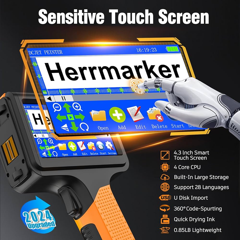 Amazon.com: Handheld Inkjet Printer, Portable Handheld