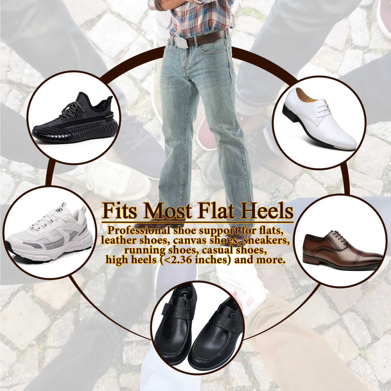 Estirador de zapatos de pies anchos para hombres y mujeres, expansor de zapatos de 4 vías, longitud ajustable, ancho y altura para puntera y empeine grueso